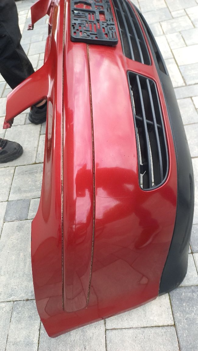 Vw bora zderzak przód przedni bordowy lc3k