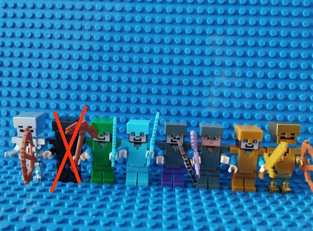 Minifigurki kompatybilne z Lego Minecraft rycerz szkielet