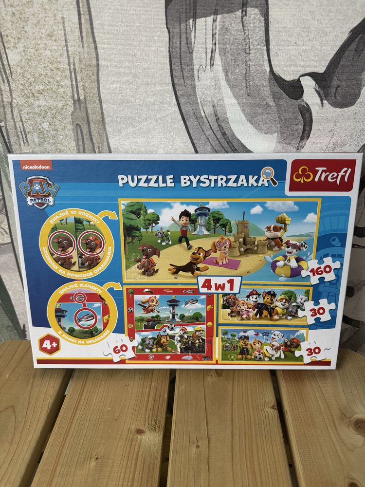 Zestaw puzzli 4+, puzzle, puzzle dla dzieci 4 latka