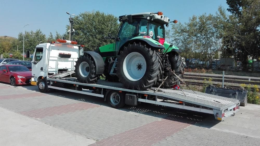 Laweta transport domek holenderski przyczep bus koparka widlak traktor