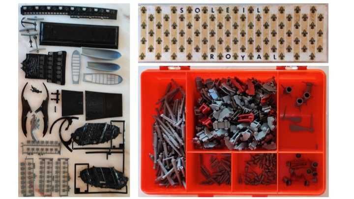 Kit navio 1/100 - Le Soleil Royal, Heller 1500