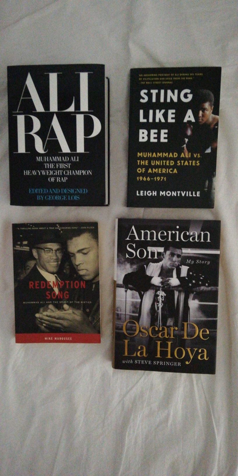 Lote de livros de boxe e Muhammad Ali (portes grátis)