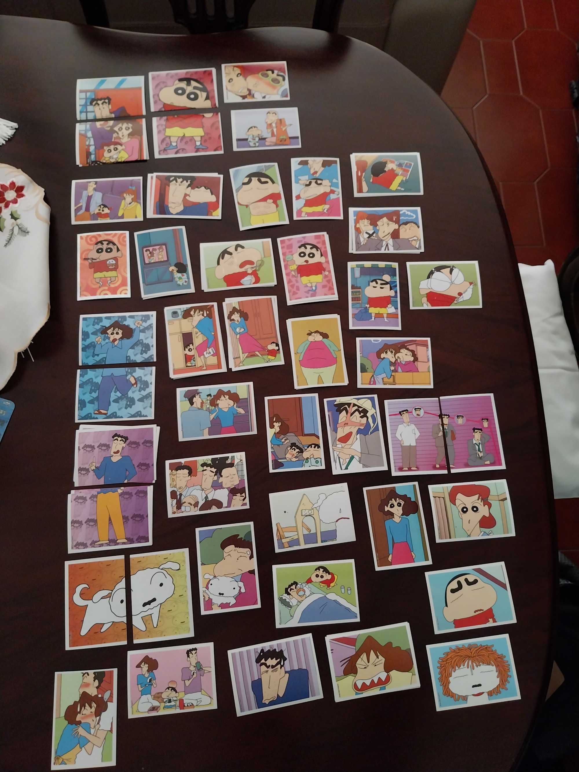 Lote 45 cromos autocolantes Shinchan, Panini, Vintage, edição limitada