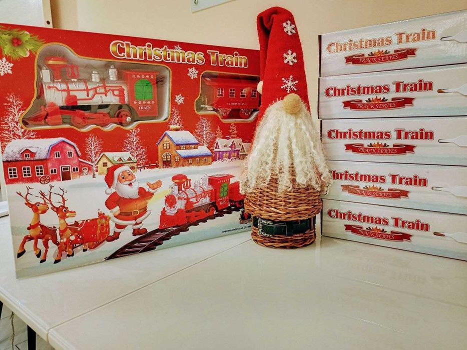 Дитяча залізниця. Новорічний потяг. Новий. Подарункова коробка.