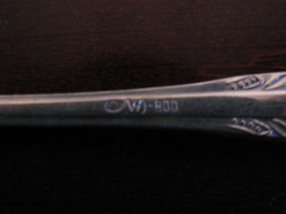 Zestaw srebrnych sztućców Hefra