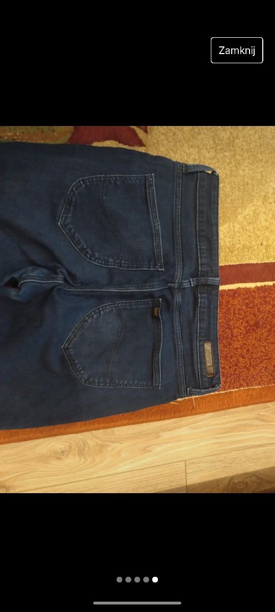 Spodnie lee jeansy rurki skinny