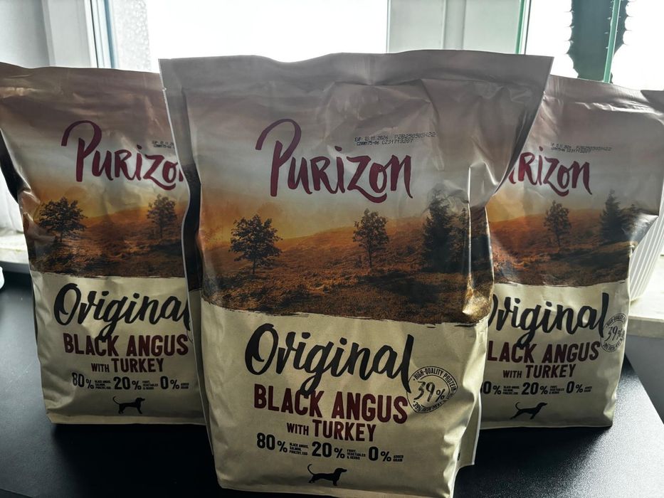 Purizon karma sucha BLACK Angus wołowina indyk 3x1kg fabrycznie zapako