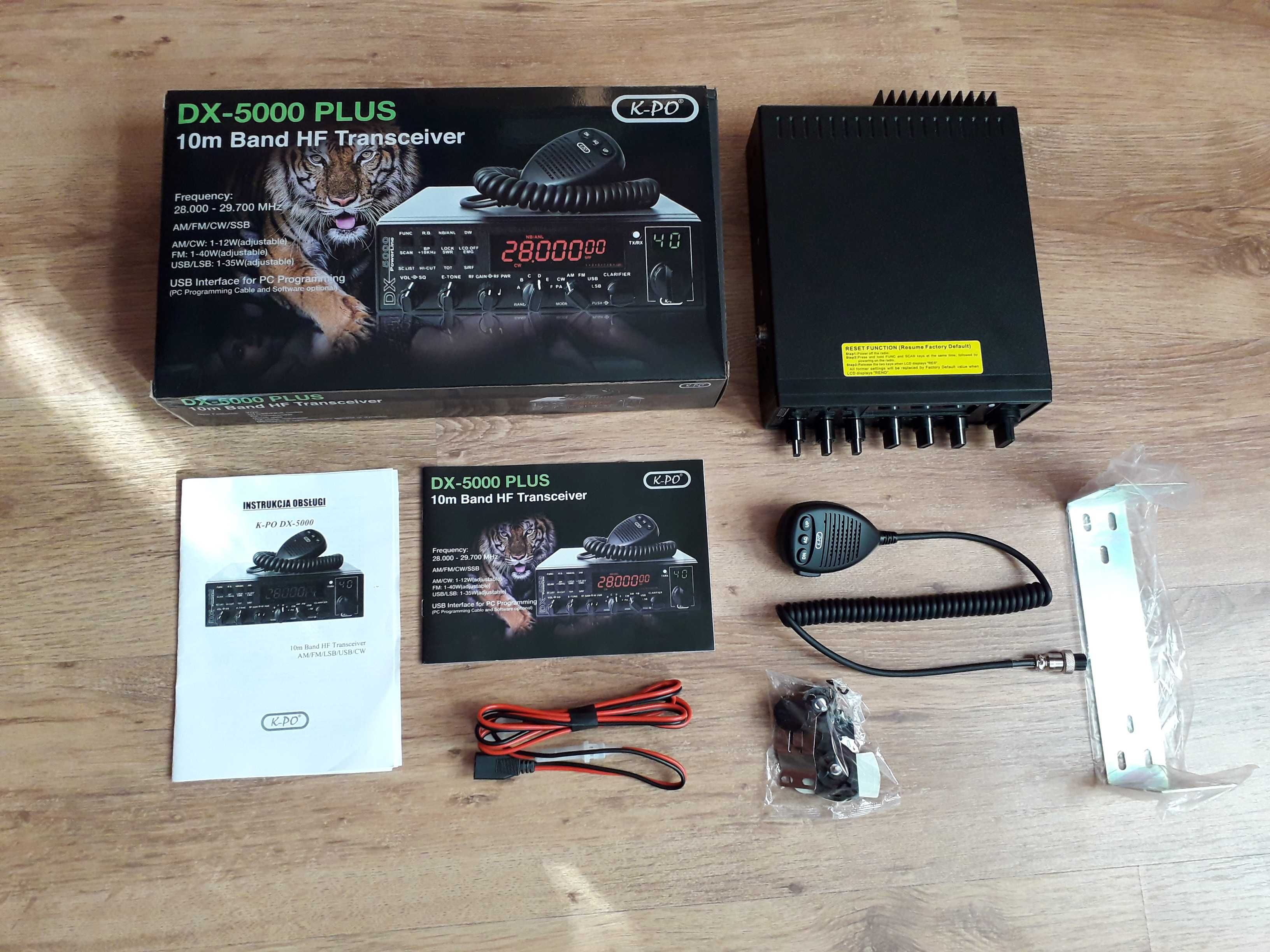 KPO DX 5000 Plus 10/11m 25-30MHz AM/FM/SSB 40W NRC CB RADIO Model 2024