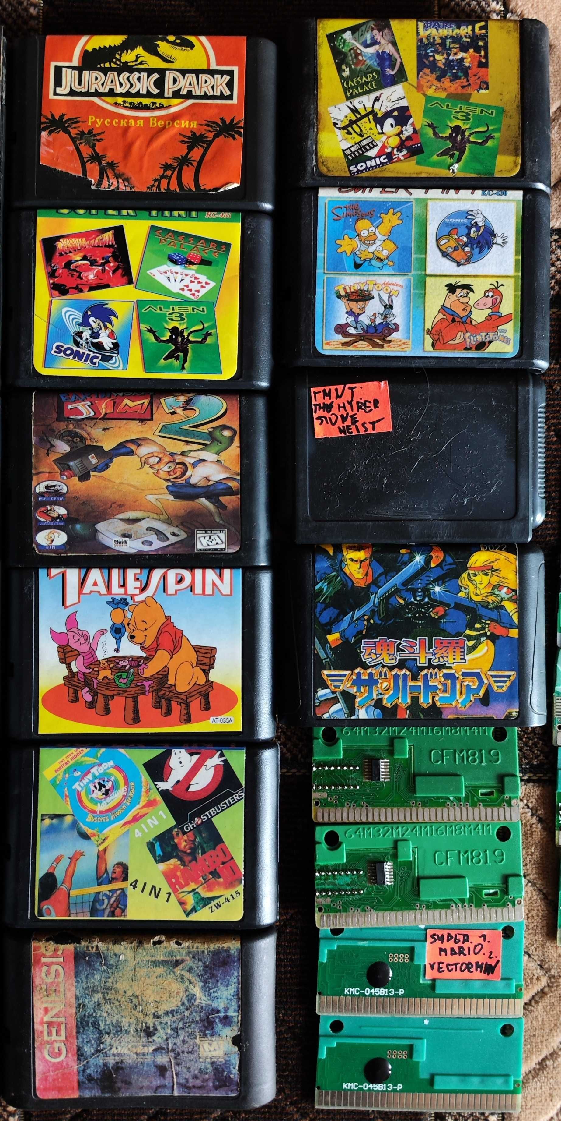 Лот картриджей Sega (29шт.)