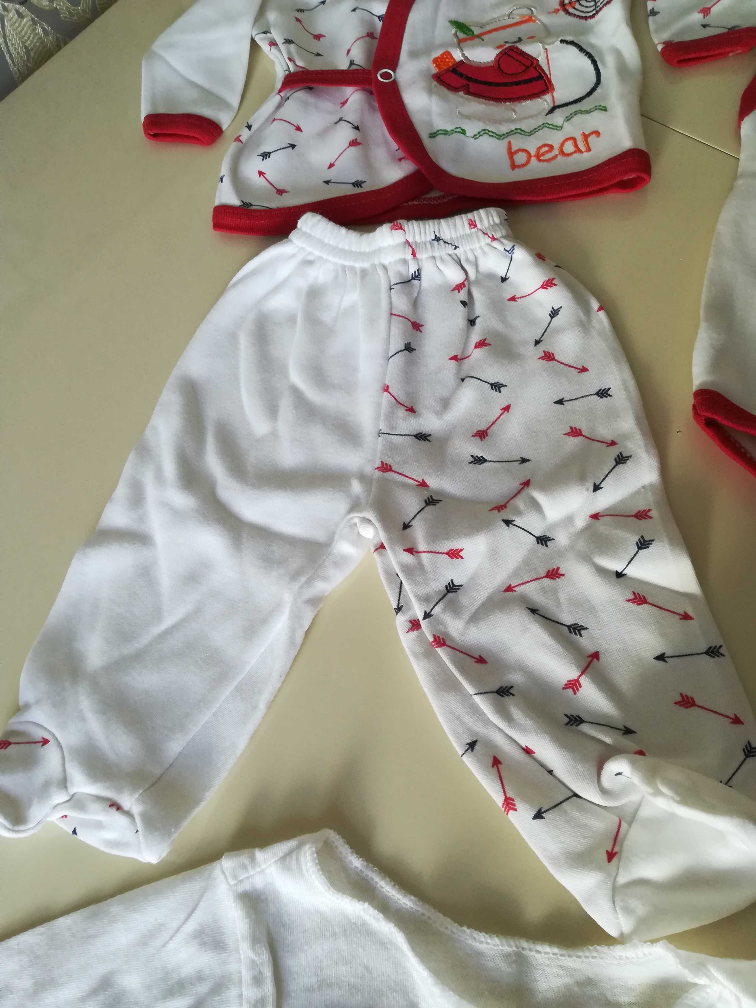 Набор для новорожденного бодик распашенка ползунки 50 Турция