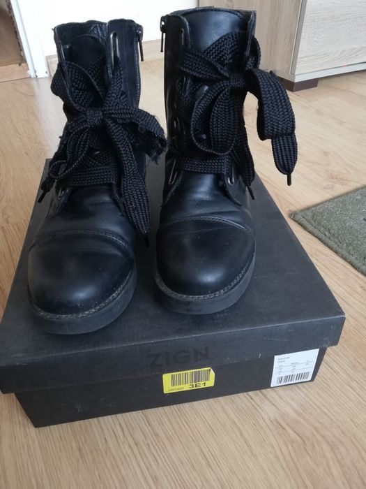 Kozaki, sztyblety Zign r 36 skóra natura, wojas, Lasocki lna, buty na