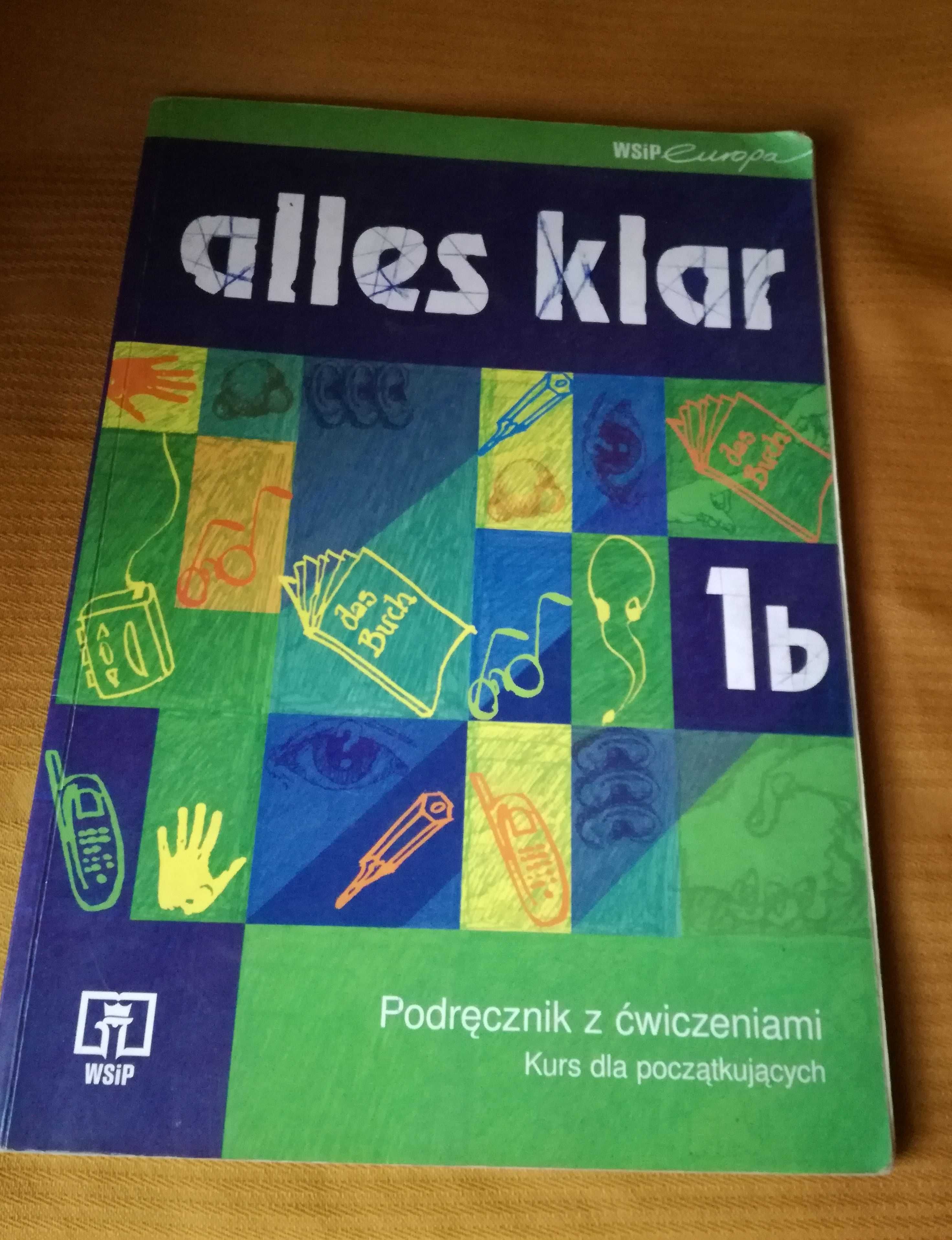 Język niemiecki.Alles klar 1b podręcznik z ćwiczeniami.Zeszyt.