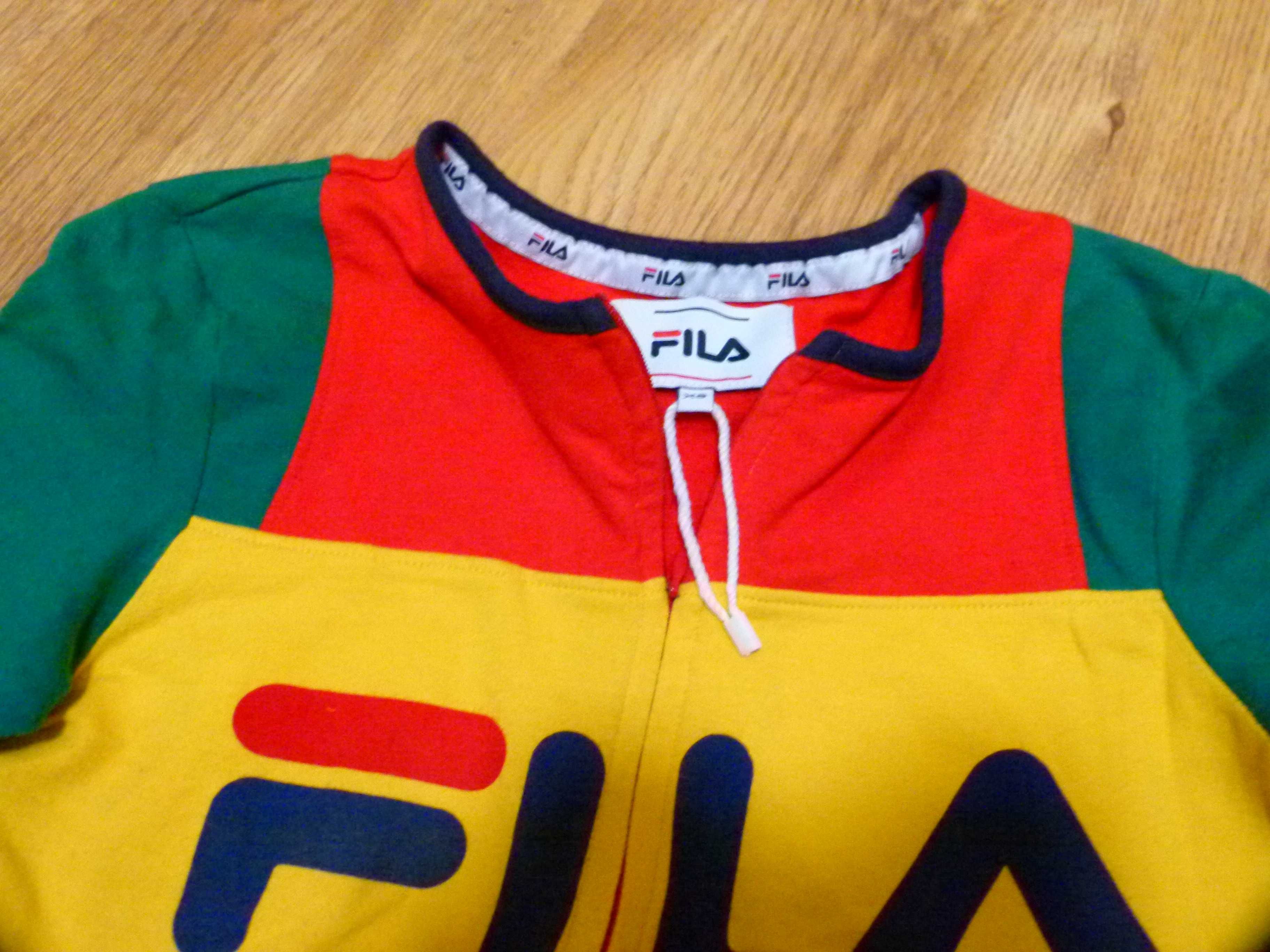 Fila sukienka bawełniana kolorowa dopasowana rozm 34 XS nowa bez metki