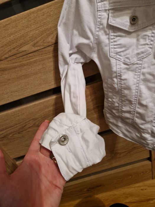Kurtka jeansowa dżinsowa biała m 38