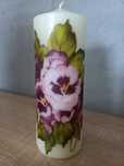 Świeca hand made, decoupage