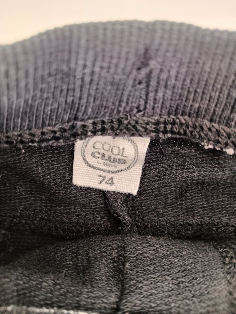 Spodnie dresowe niemowlęce chłopięce Cool Club r. 74
