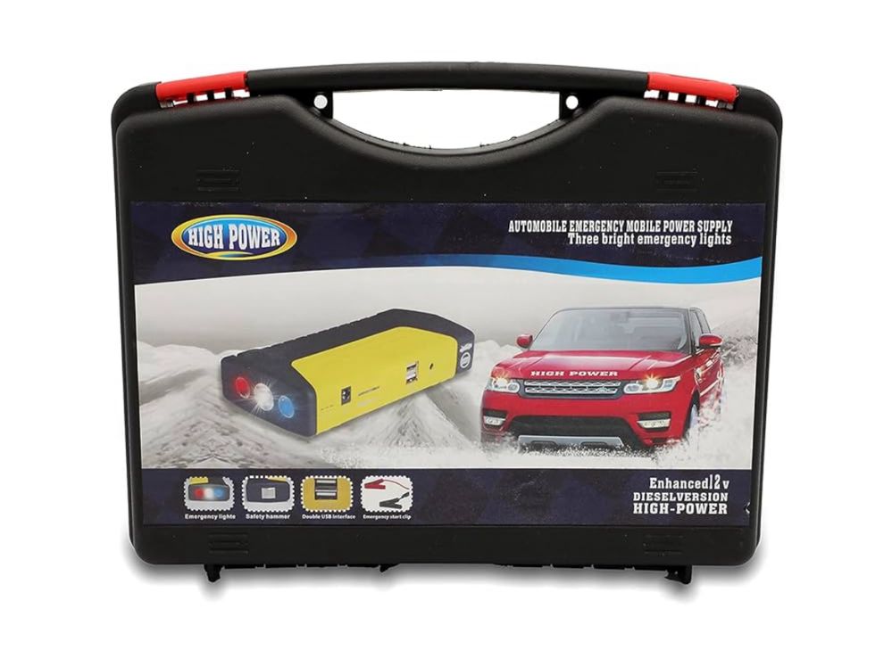 Booster com Compressor HIGH POWER Arranque e Enche Pneus