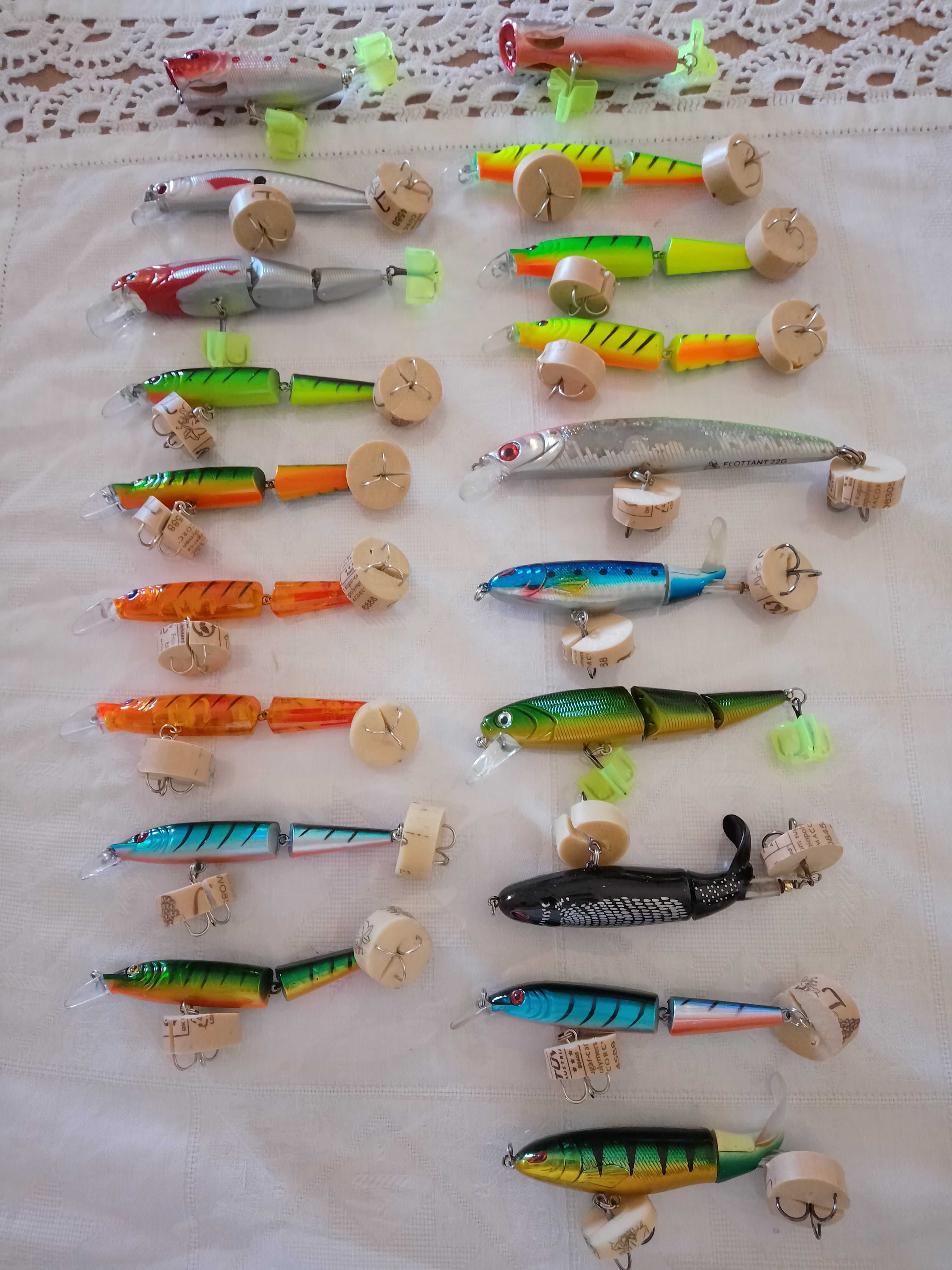 Lote de amostras de pesca