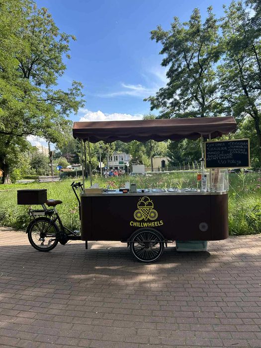 Rower gastronomiczny lodowy, riksza foodbike