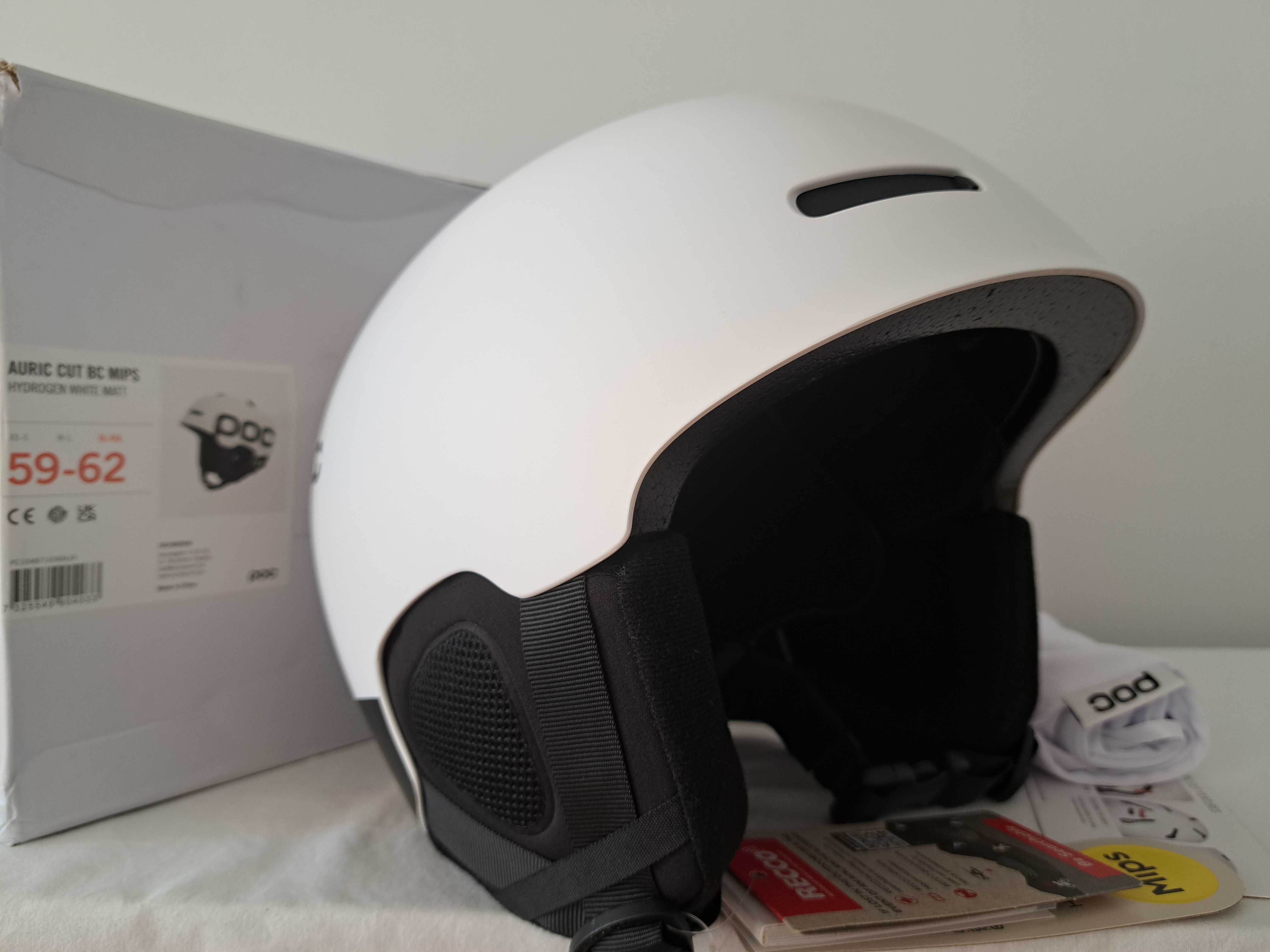 Kask narciarski POC Auric Cut BC Backcountry Mips White XL/XXL 59-62cm
