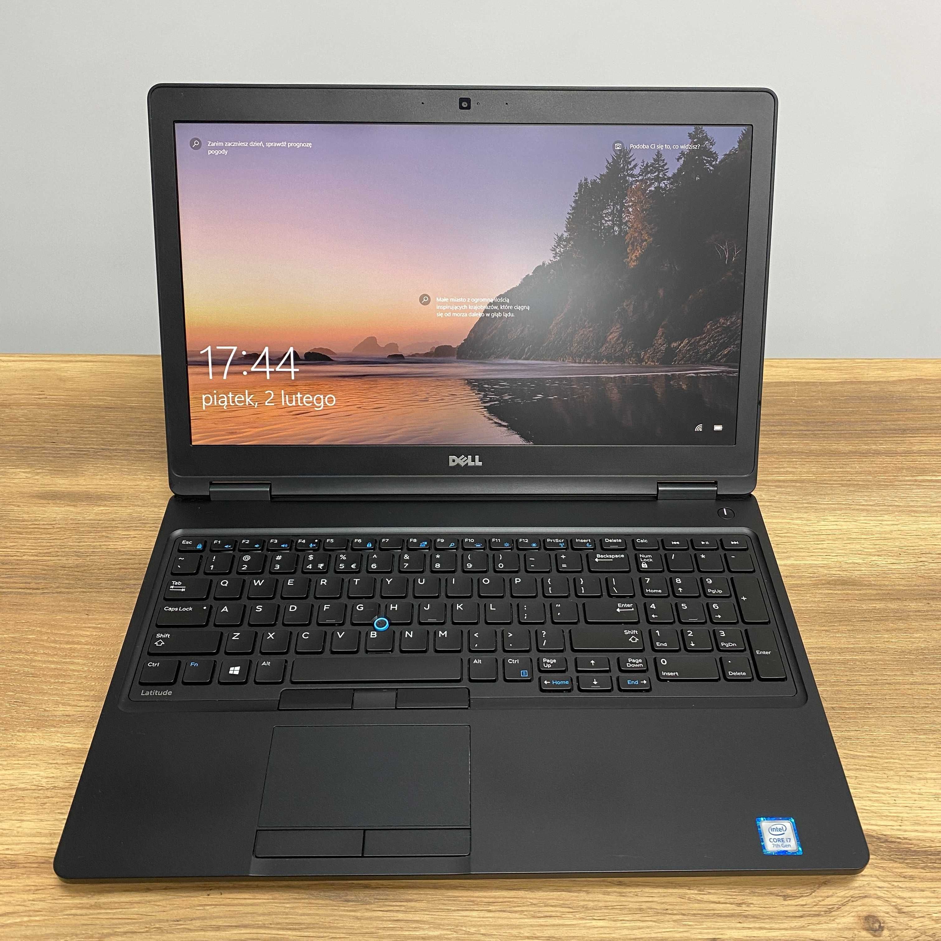 Dell Latitude 5580 15,6" FHD i7-7820HQ 8GB 512SSD Gwar Sklep W-wa