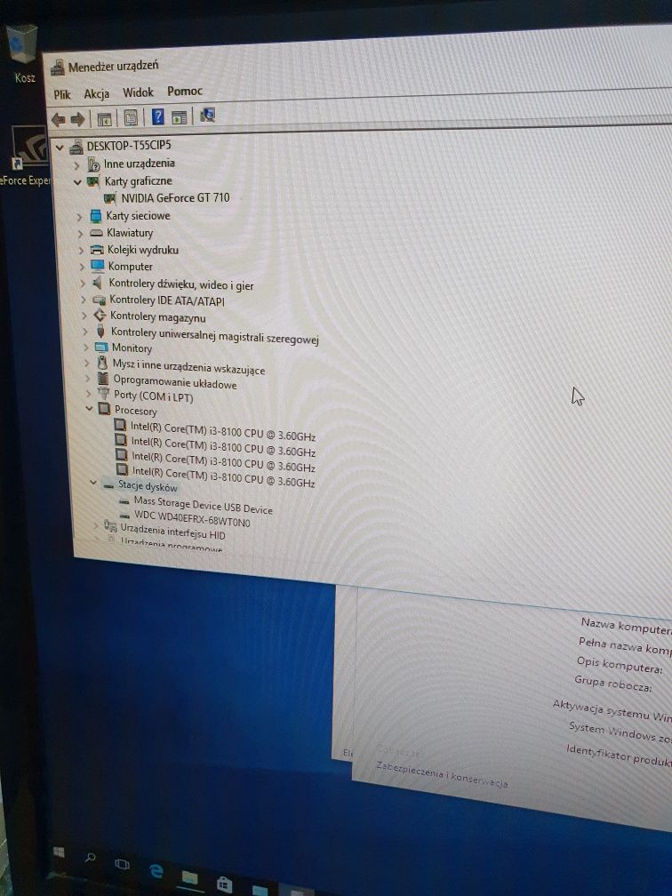 Intel 8gen/4TB/ddr4 8gb/graf 2Gb/wejście C do gier  GTA  CS go