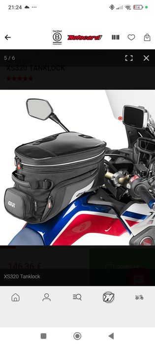 Givi XS320 Tanklock com pouco uso