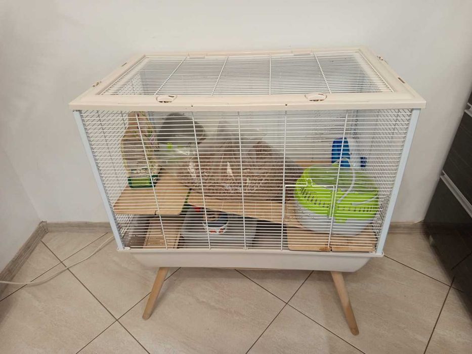 duża klatka dla CHOMIKA / SZYNSZYLA / ŚWINKI MORSKIEJ + akcesoria