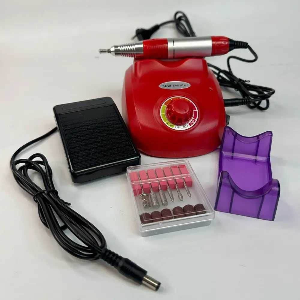 Фрезер для манікюру і педикюру Nail Master ZS-603, 45000 об, Червоний
