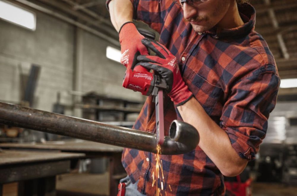 Стрічкова шліфувальна машина 13мм M12 FBFL13-0 (2482-20) MILWAUKEE