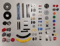 Деталі Lego Technic - шестерні, зубчаті рейки (оригінал лего технік)