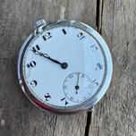 Zegarek kieszonkowy mechaniczny 46 mm – szklany dekiel, unikat