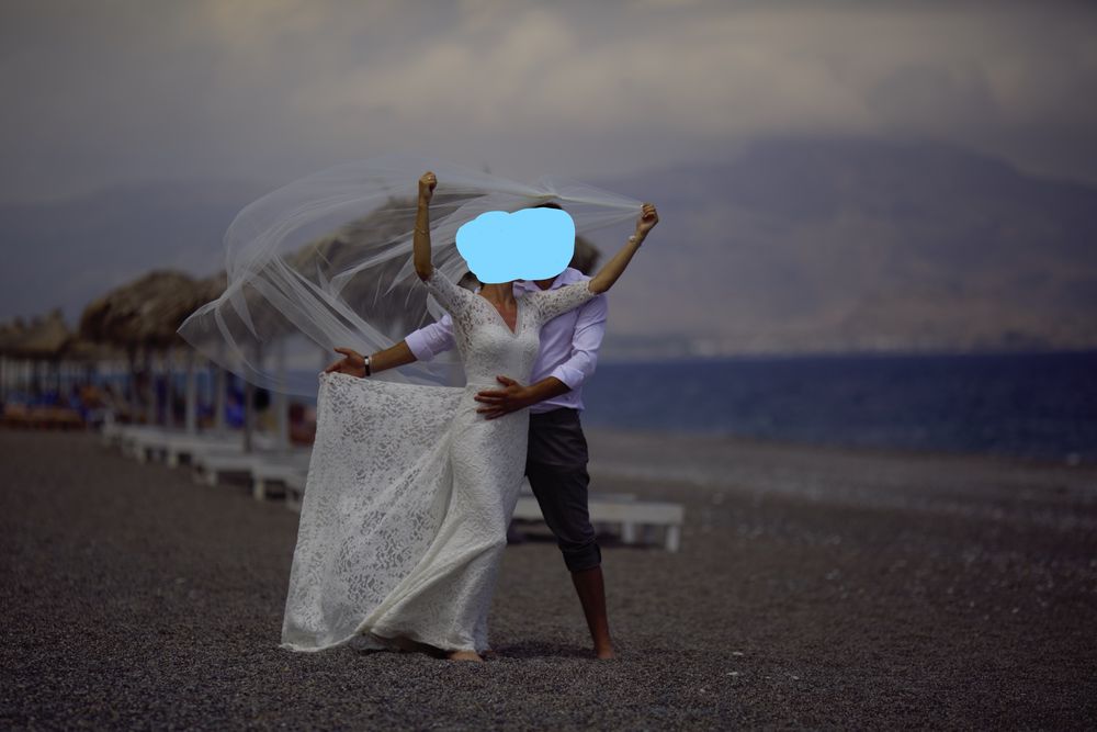 Suknia ślubna z trenem