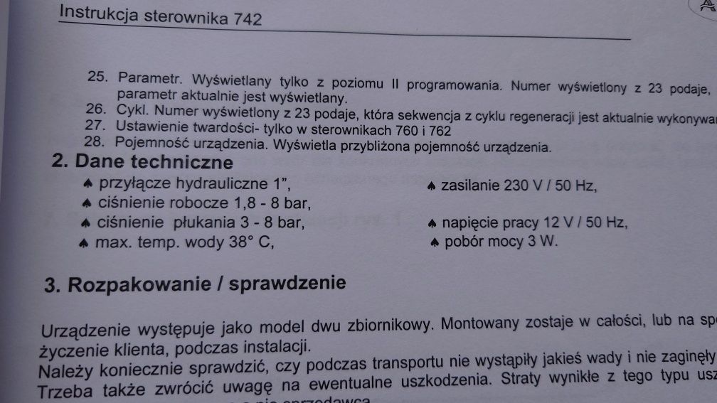 Logix 742c odżelaziacz, uzdatniacz wody ze studni