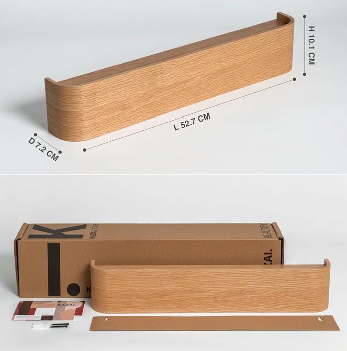 KAZAI. Wieszak na kurtki ścienny Nowoczesny design z ukrytymi