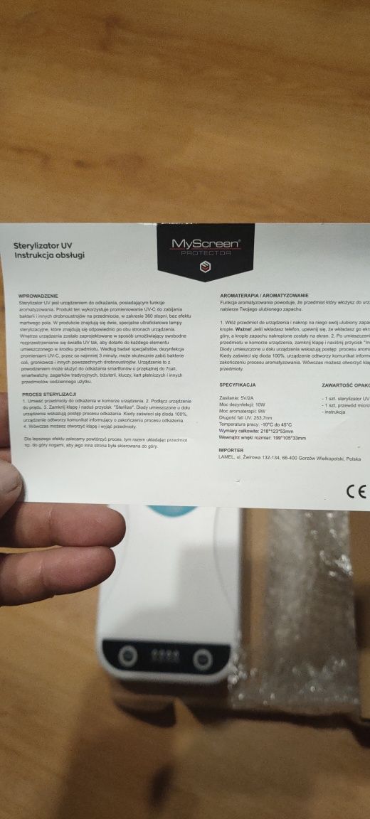 Sterylizator UV do telefonów kluczy biżuterii kart