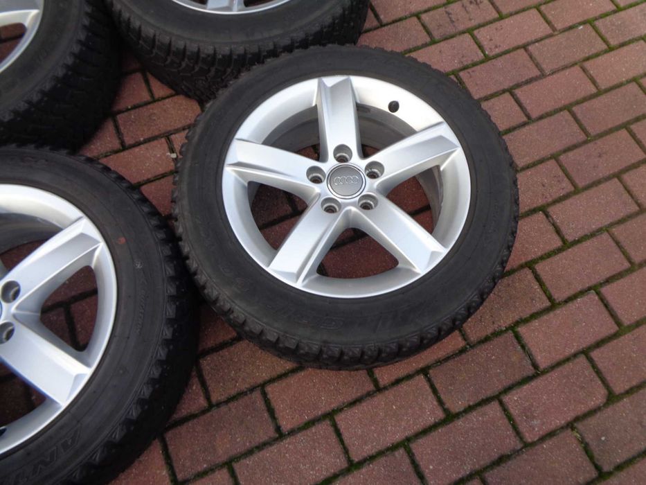 Alufelgi 16 Audi A4 B8 A6 C7 z oponami zimowymi 23r 7/8mm ORG