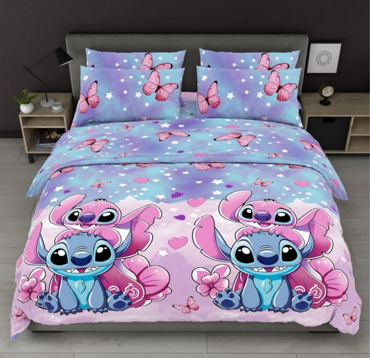 Постіль бязь дитяча пошив стіч герої хлопок стич простинь на гумці