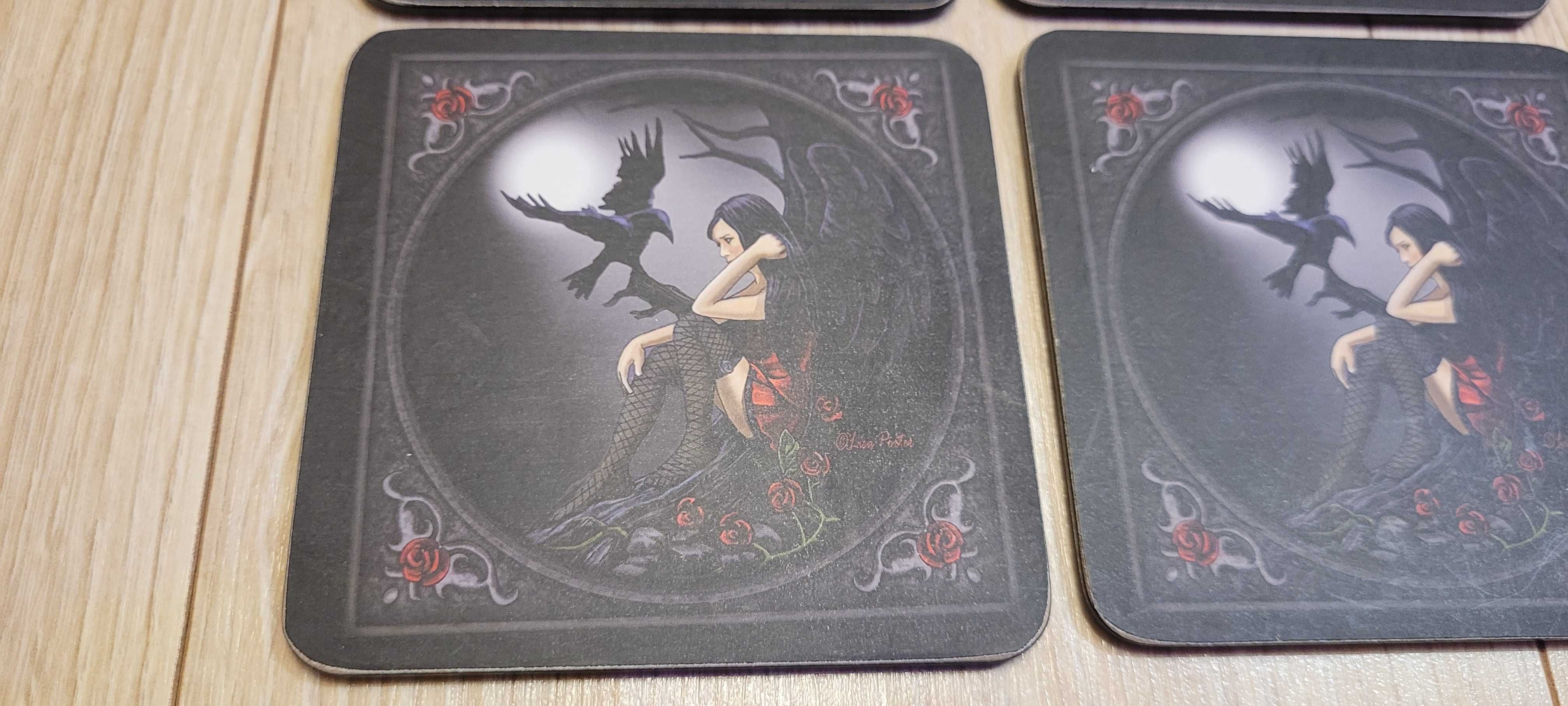 Podkładki pod kubek, gothic a'la Victoria Frances lub Anne Stokes