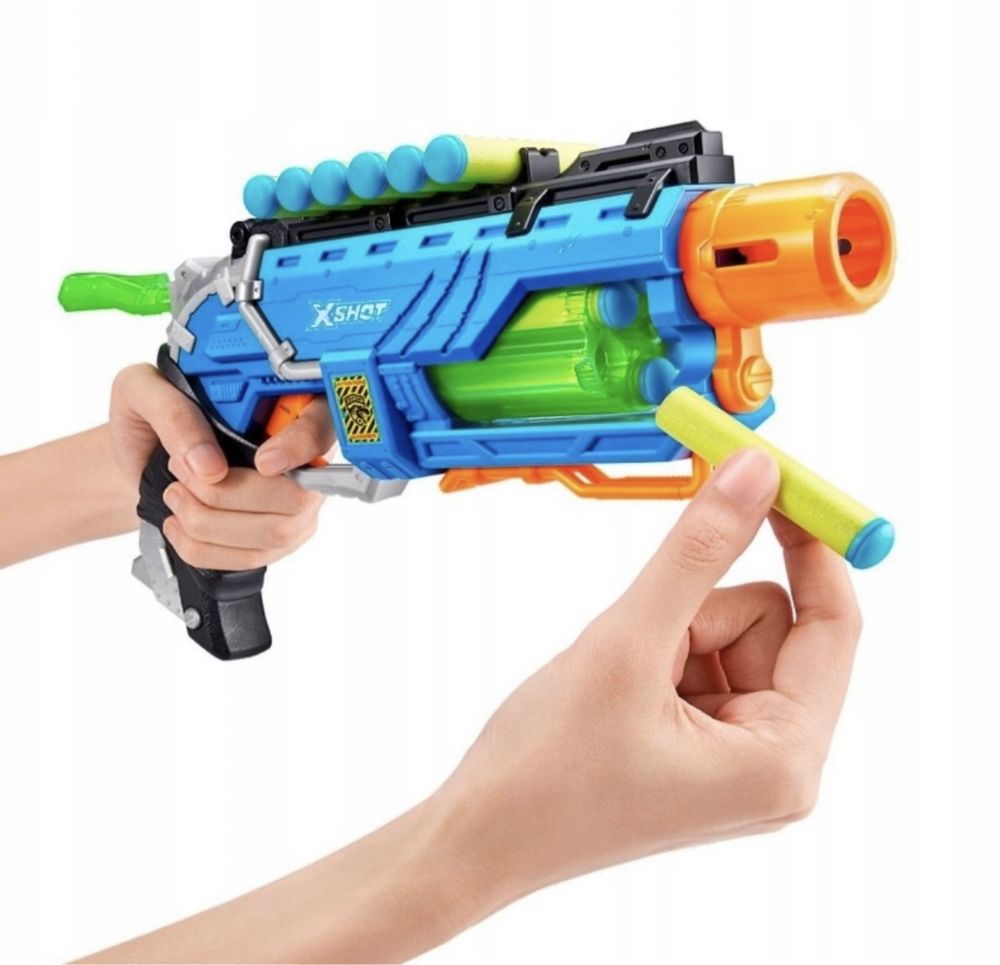 X-shot pistolet na strzałki wyrzutnia Dino Attack Zuru + 16 strzałek