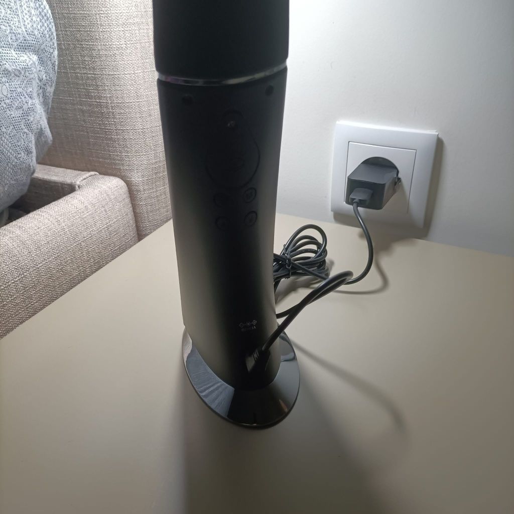 Candeeiros Pretos Digitais Led Táctil