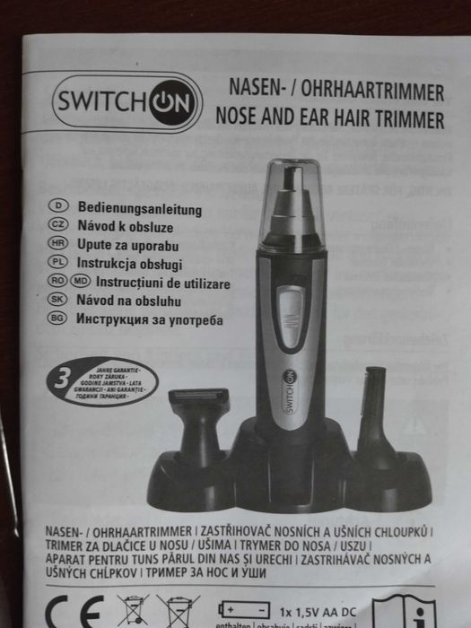Golarka Clatronic HR 2603R + Tymer do uszu, nosa SWITCHON - nowe !