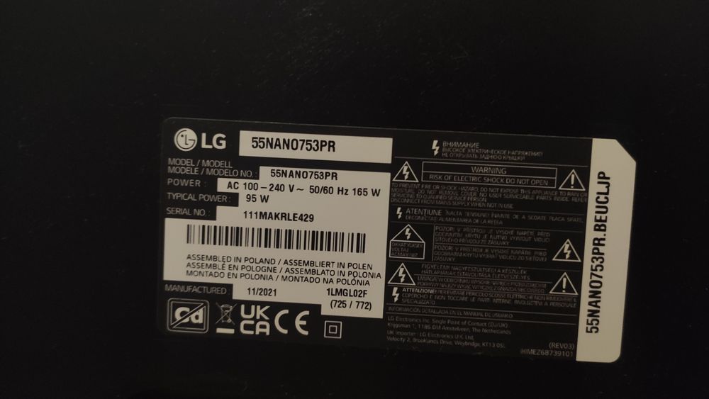 Telewizor 55" LG Smart Nano Cell LED 4K WebOS