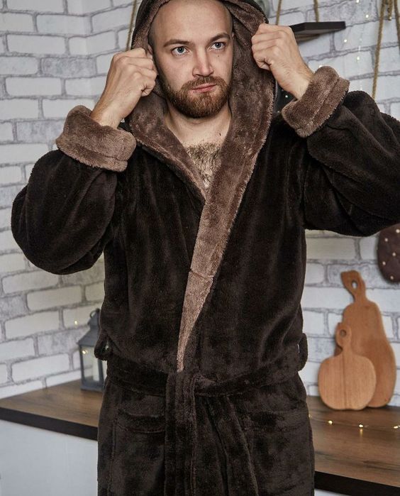 Якісний Махровий халат чоловічий теплий подарок, мужской халат 8 цвето