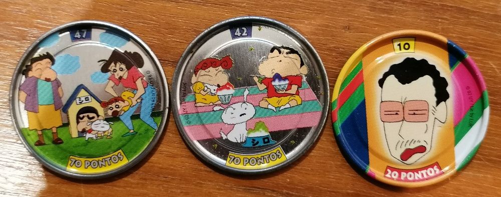 Tazos metal rappers Shinchan