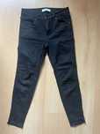 Czarne rurki, obcisłe czarne jeansy, spodnie skinny 38, M reserved