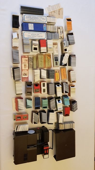 Slajdy przezrocza zdjęcia klisze projektor rzutnik Krokus mega zestaw