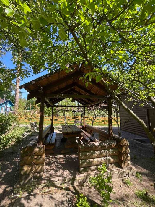 Здаю новий двохпов. зруб з каміном на 12чол.(баня та чан) ліс, Десна