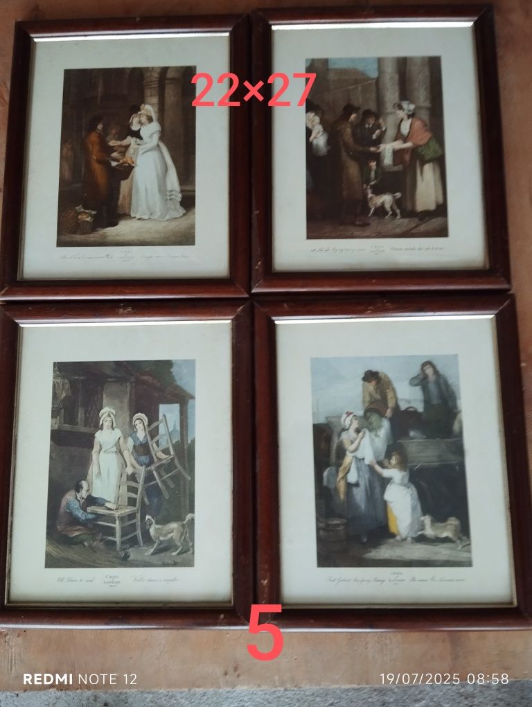 Quadros variados de vários tamanhos