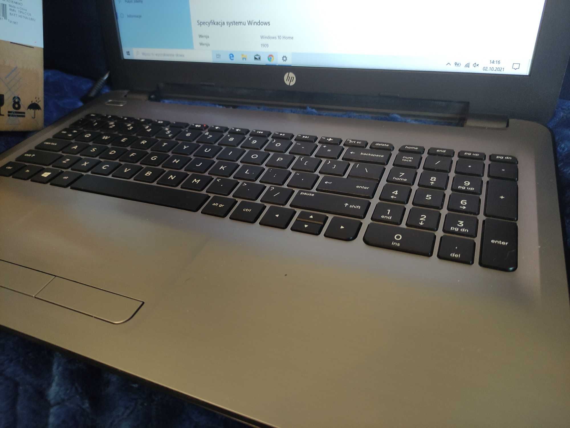 Laptop HP 15-ba005nw, AMD E2-7110, 1.8GHZ/4GB/500GB